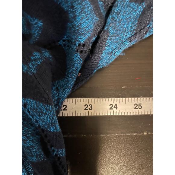 Missoni For Target Cardigan Sweater Womens XL Blue Chevron Long Open Front Knit - Picture 5 of 7